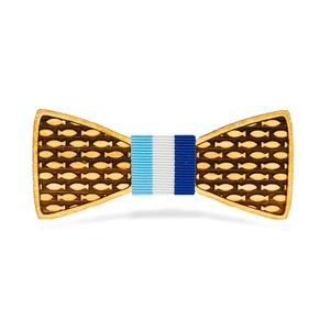 Going Fishing: Boy's Bamboo Bow Tie